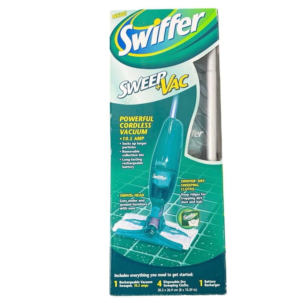 Swiffer Sweep + Vac Cordless Vacuum Starter Kit Rechargeable Sweeper 9 OpenBox